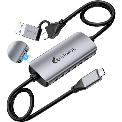Carte De Capture Vido Usb 3.0,Pd 100 W Fast Charge 1080P 60 Fps Usb C Vers Usb-A/C,Appareils De Capture Usbc Pour Quest Macos Pc Vr Switch,Steam,Phone Pad,Streaming De Jeux En Direct
