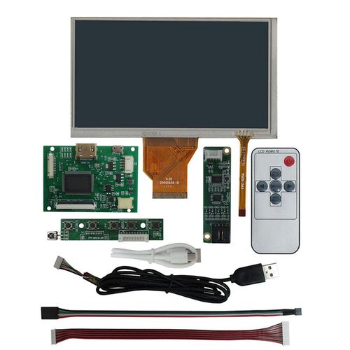 Carte de commande de pilote d'cran tactile de Hbergements eur d'affichage LCD,compatible HDMI,moniteur PC Raspberry Pi bricolage,AT065TN14,6.5 pouces - Type Full Set