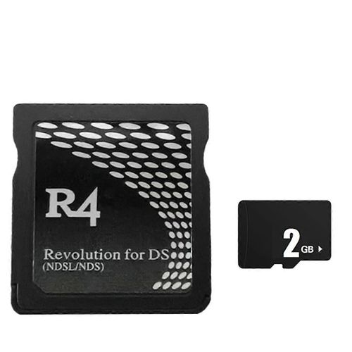 Carte de jeu R4 + carte mmoire 2 Go pour la gravure de la carte en bois / carte de jeu R4 double c?ur