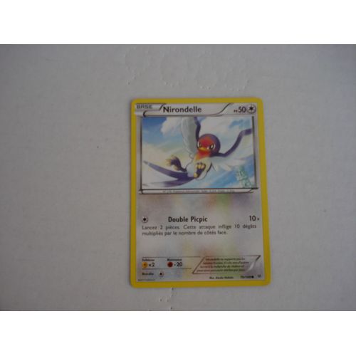 Carte De Jeux Pokemon Nirondelle Pv 50 - 2015