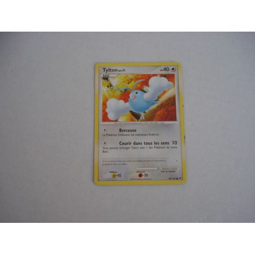 Carte De Jeux Pokemon Tylton Pv 40 - 2009