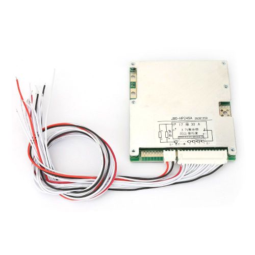 Carte De Protection Bms Pour Batterie Lithium-Ion 17s 3,7 V 30 A Avec Temoin D'equilibrage