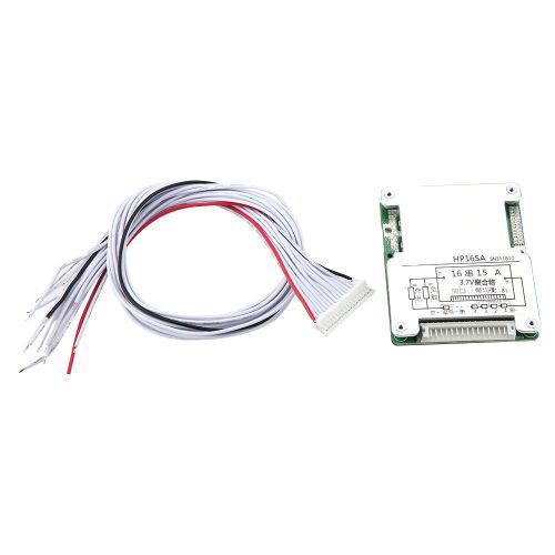 Carte de protection d'equilibrage de batterie au lithium 16S pour batterie LiFe Li-ion (3,6 V/3,7 V 15 A)