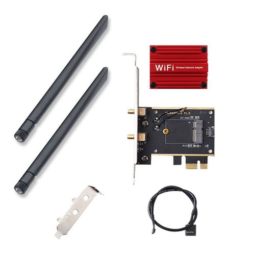 Carte de transfert de chaleur - Carte Rseau Sans Fil Intel Ax200 Pcie 2400mbps, 802.11ax, Wi-fi 6, Bluetooth 5.1, Double Bande, Pour Ordinateur De Bureau