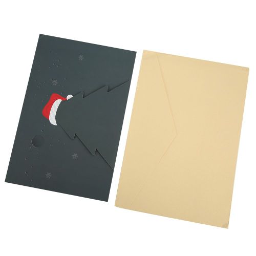 Carte De Voux De Noel 3d Diy Faite A La Main, Message De Benediction Pour Les Fetes, Message De Nouvel An Avec Scene De Neige