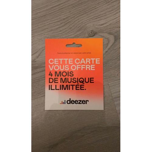 Carte Deezer