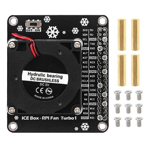 Carte dextension de refroidissement Turbo Fan ICE avec lumire LED pour modle B / 3B + / 3B