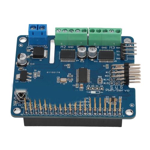 Carte dextension de robot pour interface RasPi I2C 5V  12V 1.6KHz PWM Carte de commande de moteur de robot  sortie stable prcise