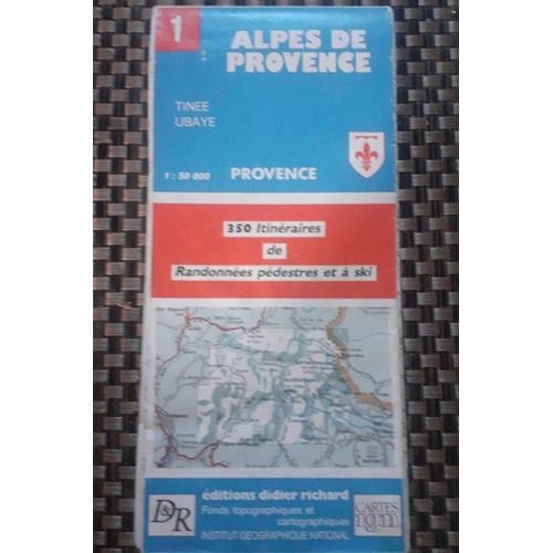 Carte Didier Richard N1 Alpes De Provence Tinee Ubaye   