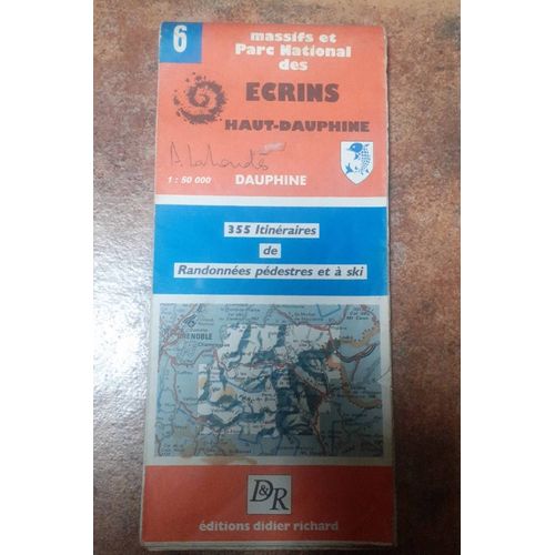 Carte Didier Richard N6 Ecrins Haut-Dauphine   