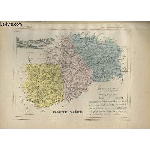Carte Du Dpartement De La Haute-Sane   de De La Brugre F. 