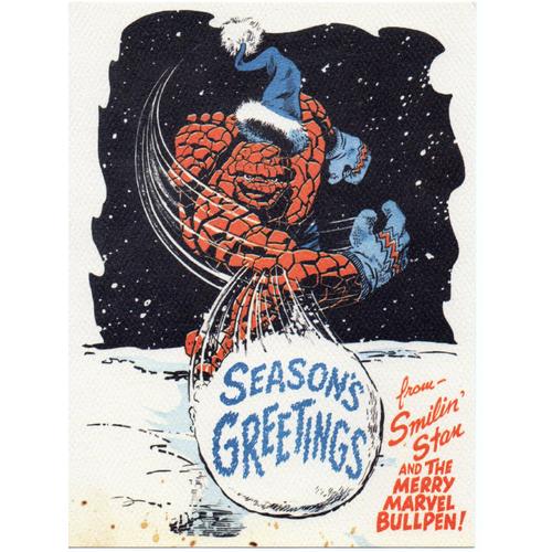 Carte Fantastic Four - The Thing (la Chose) - Marvel Season's Greetings ...