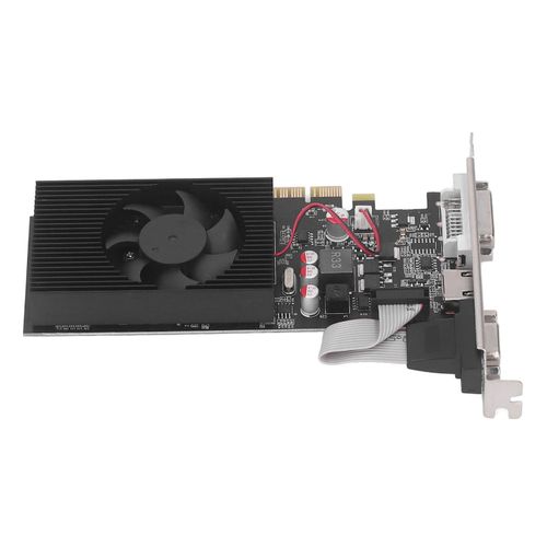 Carte graphique d'ordinateur 2 Go 128 bits Dissipation thermique 3 ports de sortie 2560 x 1600 Carte graphique de jeu pour ordinateur PC GT730 2 Go DDR3 128 bits PCI E