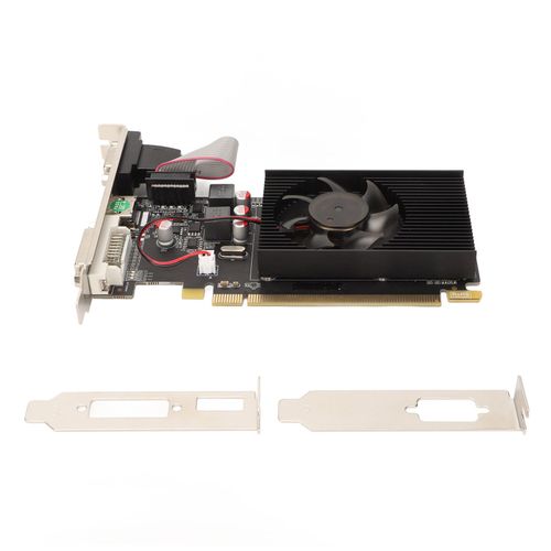 Carte graphique HD6450 2GB 64bit HD6450 3600MHz 2048MB carte graphique multi-interface DDR3 pour ordinateur de bureau à domicile