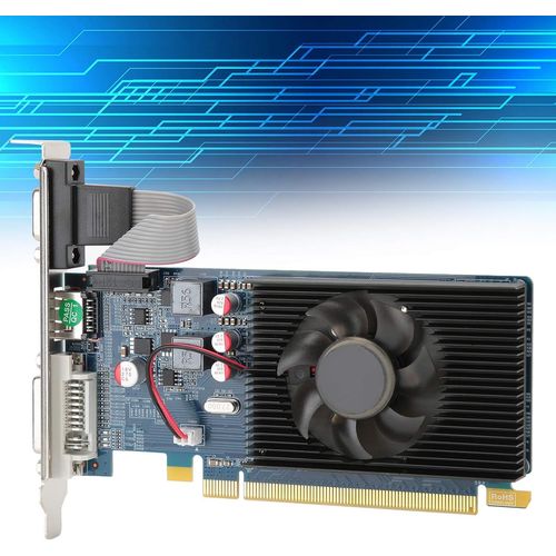 Carte Graphique Hd6450,Graphiques Ddr3 2G 64Bit,Temprature De Fonctionnement Infrieure Avec Emplacement Pci Express 3.0,Carte Vido De Bureau