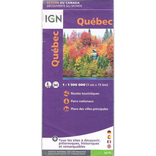 Carte Ign Quebec   de IGN  Format Carte Plan 