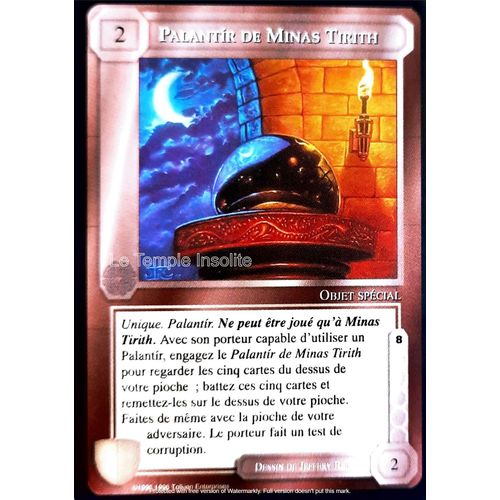 Carte Le Seigneur Des Anneaux : Les Sorciers - Palantir De Minas Tirith 1996