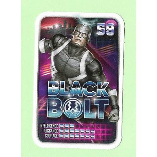 Carte Marvel Leclerc 2021 Révèle ton pouvoir ! 59 Black Bolt Rakuten