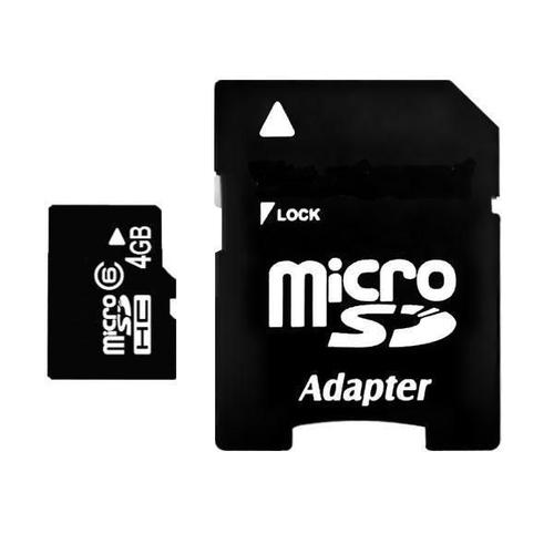 Carte mmoire micro SDHC 4 Go Class 6 avec adaptateur SD