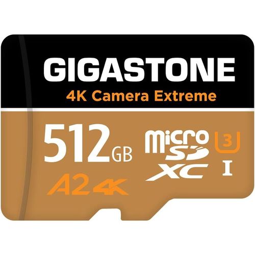 Carte Mmoire 512 Go 4k Camra Extreme, Professionnel Pour Gopro Drone Dji Switch, Vitesse 100 Mo/S. A2 U3 V30 Carte Micro Sdxc Avec Adapta[Lot6241248]