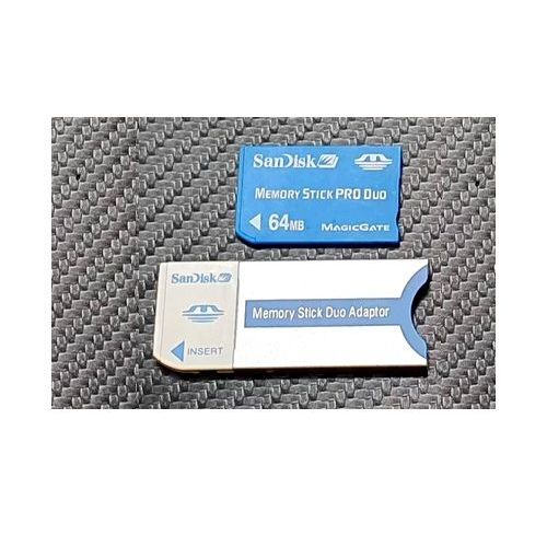 carte memoire adaptateur Memory pour appareil photo numerique compact avec zoom Stick PRO Duo 64 MB avec MS Adaptor pour Sony Cybershot Camera Dsc accessoire informatic pour stocker les photos prises