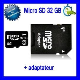 Carte mémoire SD micro INTEGRAL micro SD - 2 GB (avec adaptateur SD)