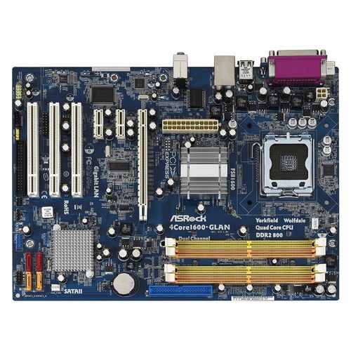 Carte mre ASROCK 4Core1600-GLAN Intel P31 LGA 775 DDR2 4GB ATX
