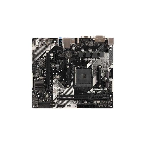 Carte mre ASROCK A320M-HDV R4.0 AMD A320 Socket AM4 DDR4 32GB Micro ATX
