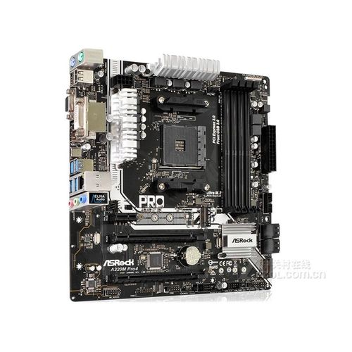 Carte mre ASROCK A320M Pro4 AMD A320 Socket AM4 DDR4 64GB Micro ATX