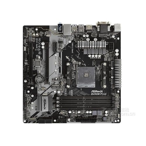 Carte mre ASROCK B450M Pro4 AMD B450 Socket AM4 DDR4 128GB Micro ATX