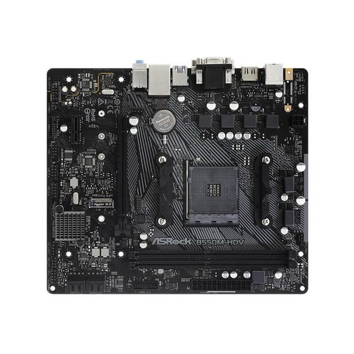 Carte mre ASROCK B550M-HDV AMD B550 Socket AM4 DDR4 64GB Micro ATX