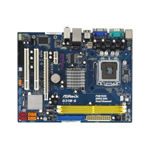 Carte mre ASROCK G31M-S Intel G31 LGA 775 DDR2 8GB Micro ATX