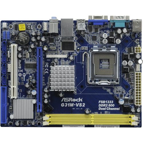 Carte mre ASROCK G31M-VS2 Intel G31 LGA 775 DDR2 8GB Micro ATX