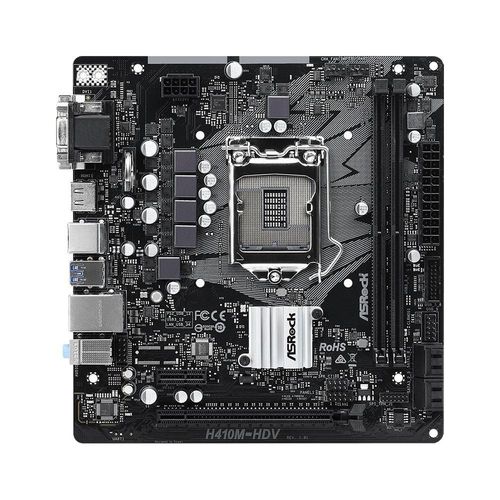 Carte mre ASROCK H410M-HDV Intel H410 LGA 1200 DDR4 64GB Micro ATX
