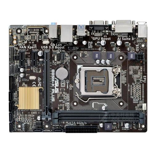Carte mre ASUS B85M-K PLUS Intel B85 LGA 1150 DDR3 16GB Micro ATX
