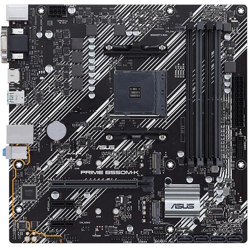 Carte mre ASUS PRIME B550M-K AMD B550 Socket AM4 DDR4 128GB Micro ATX