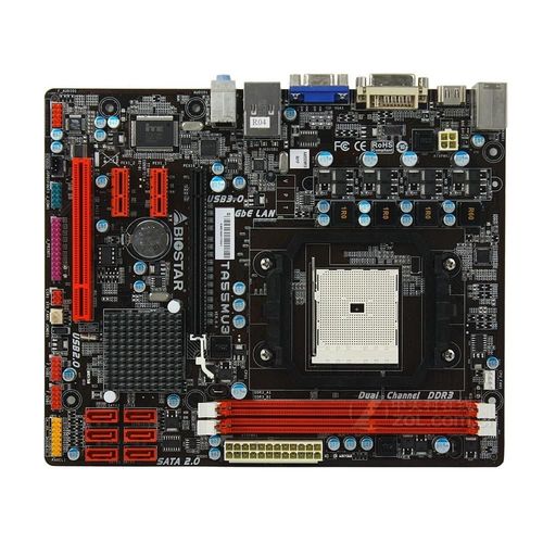 Carte mre Biostar TA55MU3 AMD A55 Socket FM1 DDR3 16GB Micro ATX