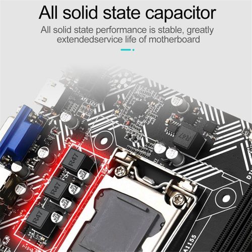 Carte MRe de Bureau B75M- + Processeur I3-3240 LGA 1155 USB 3.0 SATA 3.0 Prenant en Charge Jusqu' 16 Go D'Emplacements RAM DDR3 1600 MHz
