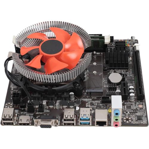 Carte Mre De Jeu B75 Lga 1155,Carte Mre Ddr3 8G Cpu Combo Avec Ventilateur,Ensemble Cpu I5 3470,Pci E X16,Usb3.0,M.2 Nvme,Sata,Carte Mre Micro Atx