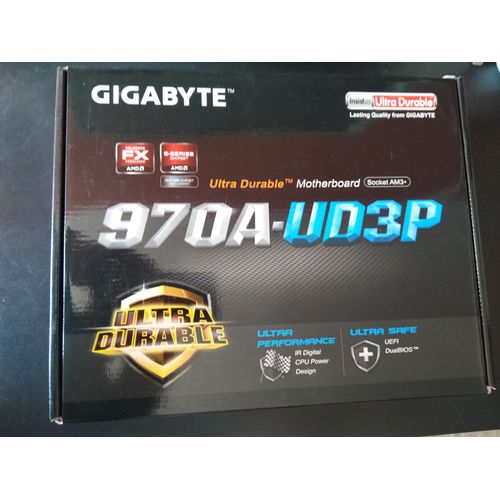 Carte mre GIGABYTE GA-970A-UD3P (rev2) + AMD FX8320 octocores @3.5Ghz + 16Go DDR3