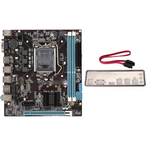 Carte Mre Lga 1155,Carte Mre D'Ordinateur H61 Itx Pour Ordinateur De Bureau,2XDdr3,6Xusb2.0,3Xsata2.0,Pcie 16X,Vga,Hdmi,Nvme M.2,100M Nic