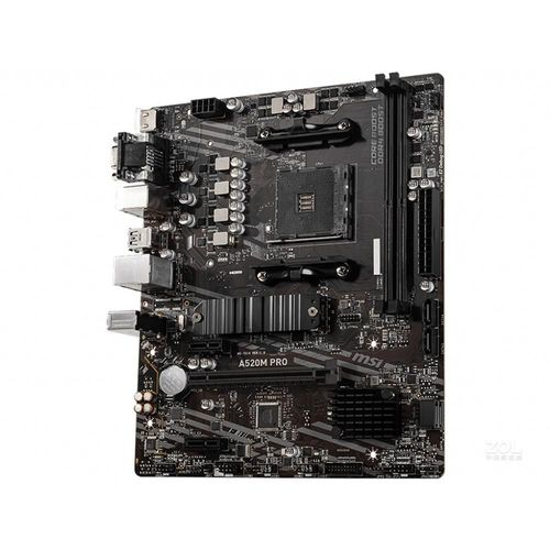 Carte mre MSI A520M PRO AMD A520 Socket AM4 DDR4 64GB Micro ATX