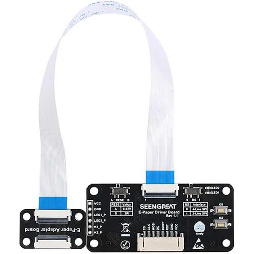 Carte Mre Universelle E-Paper Display Driver Hat Board Pour Raspberry Pi Series,Compatible Avec Arduino,Stm32,Esp32-Interface Spi Avec Code Open Source