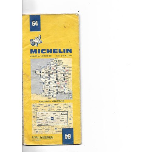 Carte Michelin 64 Angers Orleans   de COLLECTIF  Format Auto dition 