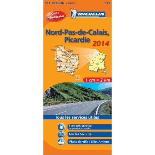 Carte Michelin N°511 Nord Pas De Calais Picardie Rakuten 2040