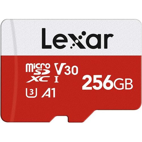 Carte Micro SD 256 Go,Carte Mmoire Micro SD+ Adaptateur,Microsdxc Carte TF jusqu' 100 Mo/s,A1,U3,C10,V30,Full HD et 4K UHD pour Camra,Telephone,Switch