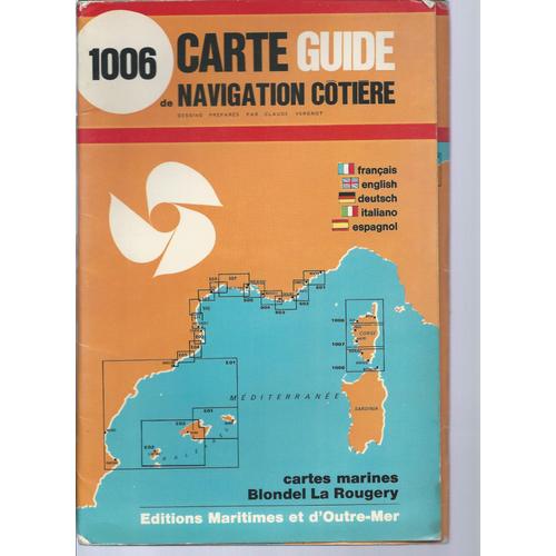 Carte Navigation Cotiere 1006 Corse Nord Calvi Bastia   