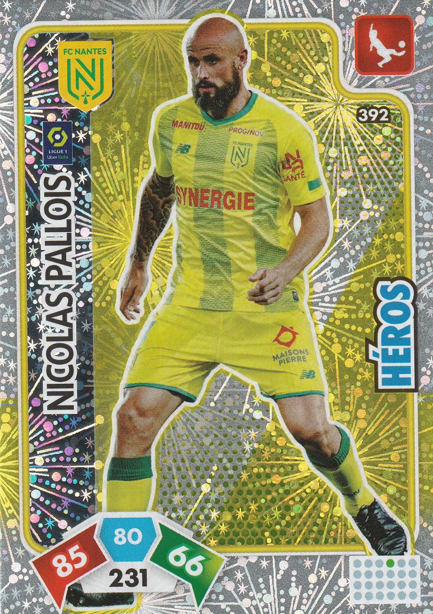 Carte Panini Foot N 392 Adrenalyn Xl 21 Nicolas Pallois Nantes Heros Rakuten