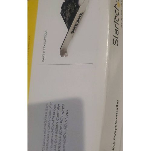 Carte pci express esata/esata 6gbps. Ref: pexesat322I de la marque startech