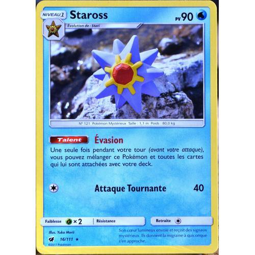 Carte Pokmon 16/111 Staross 90 Pv Sl4 - Soleil Et Lune